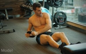 man working out